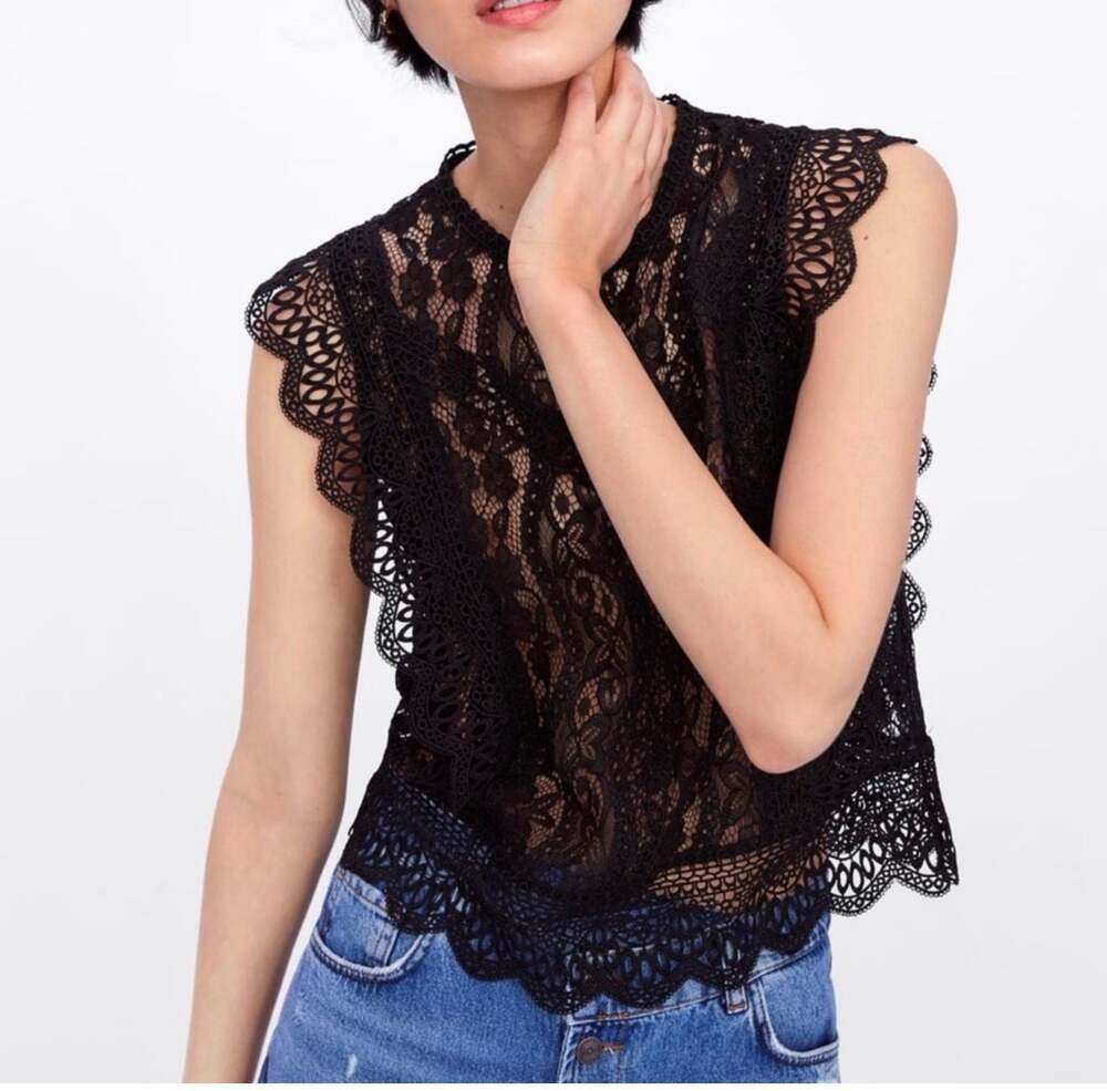 Zara Lace Top Sz Small